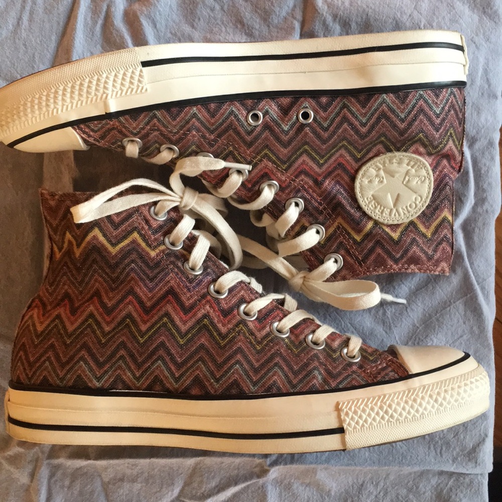 🔥Converse x Missoni All Stars Zigzag Sz 9W, 7M🔥